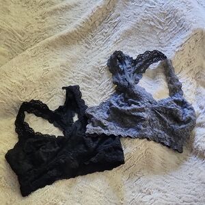 Felina Black and Gray Bra Intimates & Sleepwear